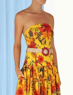 ZIMMERMANN Clothing<Ginger Strapless Midi Dress