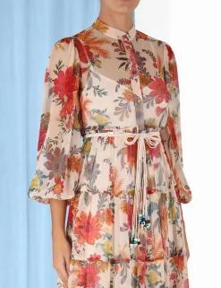 ZIMMERMANN Clothing<Ginger Tiered Midi Dress