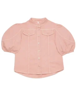 ZIMMERMANN Clothing<Ginger Utility Denim Top
