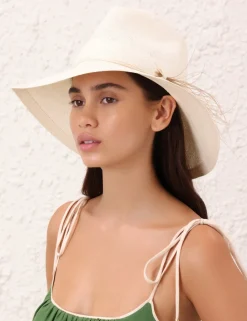 ZIMMERMANN Hats<Glazed Straw Collapsible Hat
