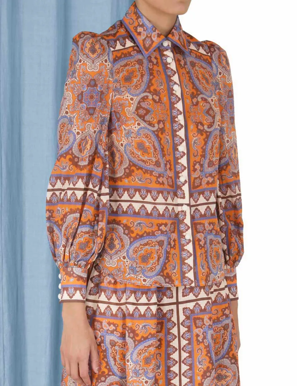 ZIMMERMANN Clothing<Halcyon Blouson Blouse