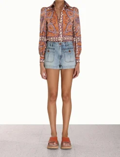 ZIMMERMANN Clothing<Halcyon Blouson Blouse