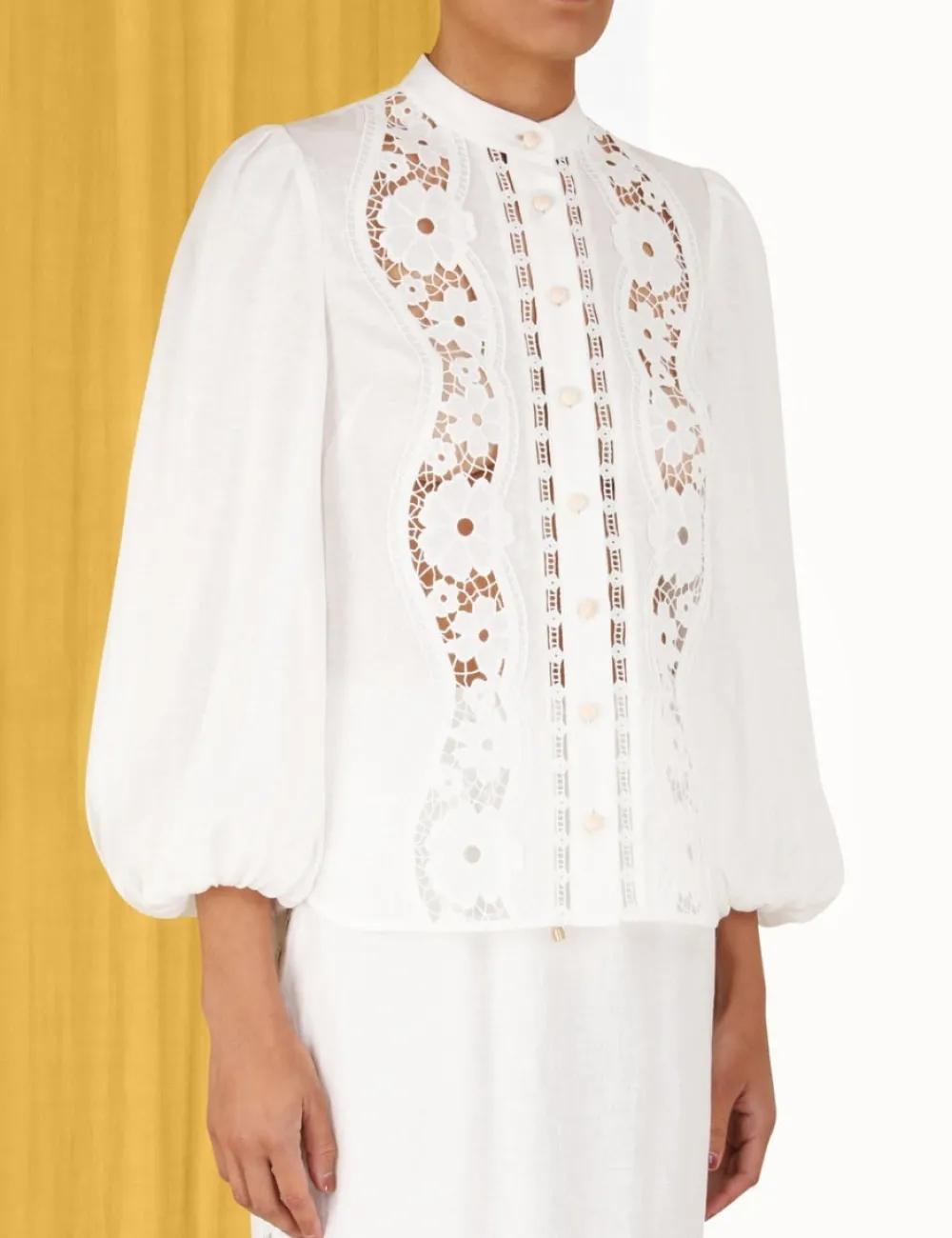 ZIMMERMANN Clothing<Halcyon Broderie Shirt