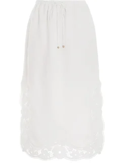 ZIMMERMANN Skirts<Halcyon Broderie Skirt