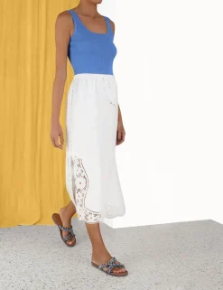 ZIMMERMANN Skirts<Halcyon Broderie Skirt