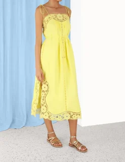 ZIMMERMANN Clothing<Halcyon Broderie Slip Dress