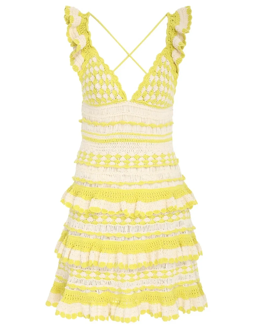 ZIMMERMANN Clothing<Halcyon Crochet Frill Mini