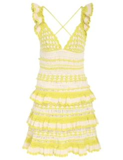 ZIMMERMANN Knitwear<Halcyon Crochet Frill Mini