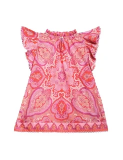 ZIMMERMANN Clothing<Halcyon Flounce Sleeve Dress