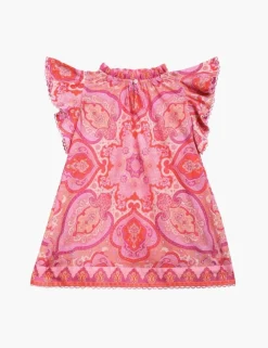 ZIMMERMANN Clothing<Halcyon Flounce Sleeve Dress