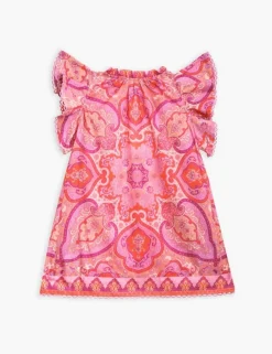 ZIMMERMANN Clothing<Halcyon Flounce Sleeve Dress