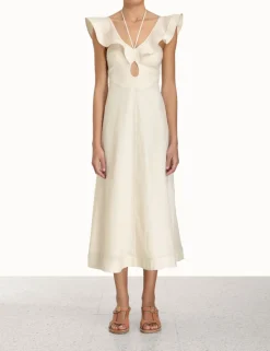 ZIMMERMANN Dresses & Coverups<Halcyon Flutter Midi Dress