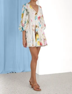 ZIMMERMANN Clothing<Halcyon Panelled Mini Dress
