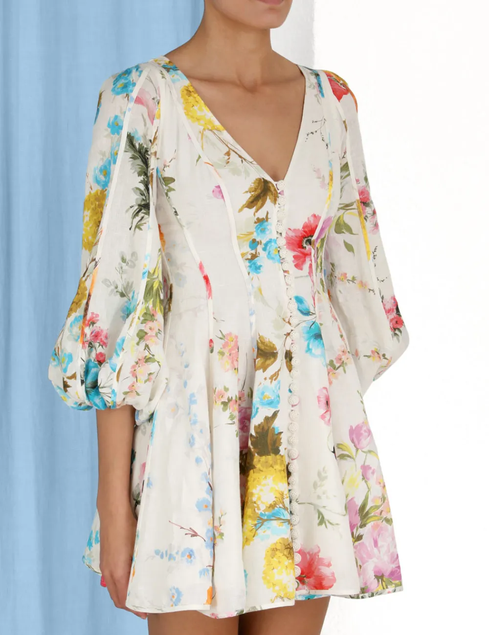 ZIMMERMANN Dresses & Coverups<Halcyon Panelled Mini Dress