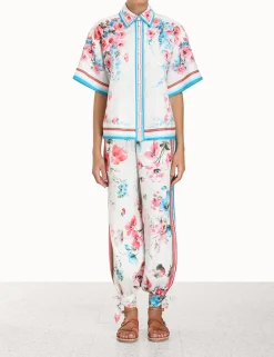 ZIMMERMANN Clothing<Halcyon Stripe Harem Pant