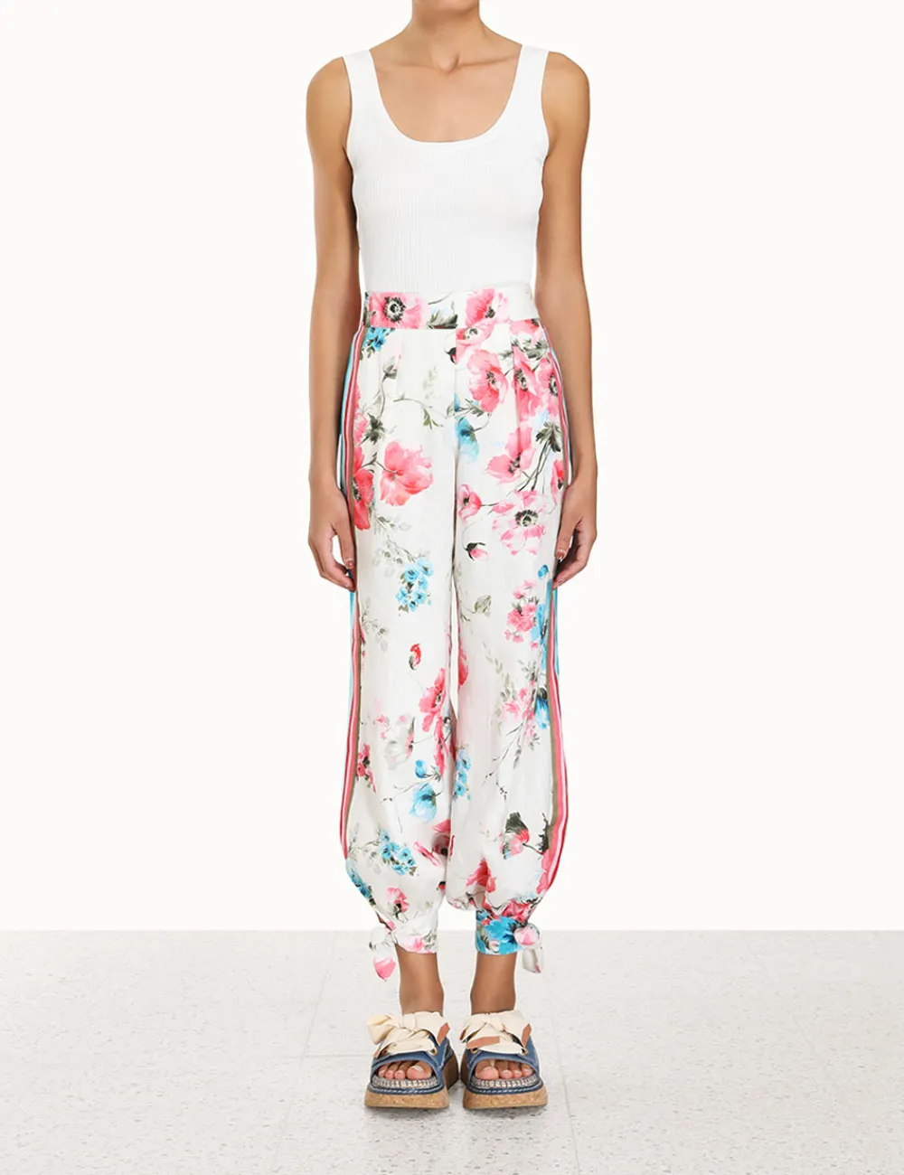 ZIMMERMANN Clothing<Halcyon Stripe Harem Pant
