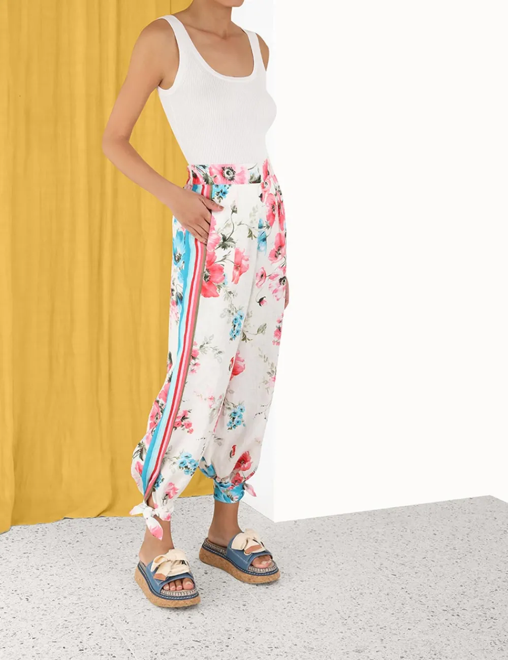 ZIMMERMANN Clothing<Halcyon Stripe Harem Pant
