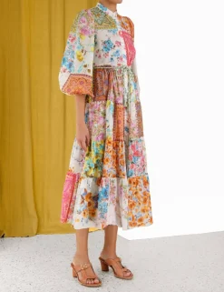 ZIMMERMANN Dresses & Coverups<Halcyon Tiered Midi Dress