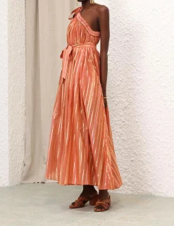 ZIMMERMANN Clothing<Junie Asymmetric Midi Dress
