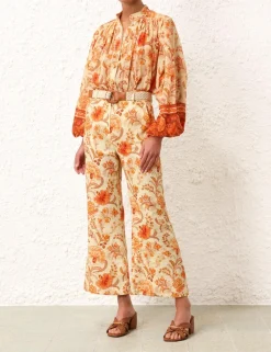 ZIMMERMANN Clothing<Junie Crop Flared Pant