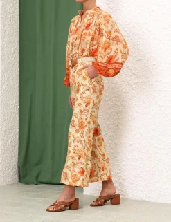 ZIMMERMANN Clothing<Junie Crop Flared Pant
