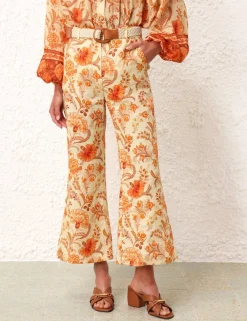 ZIMMERMANN Clothing<Junie Crop Flared Pant