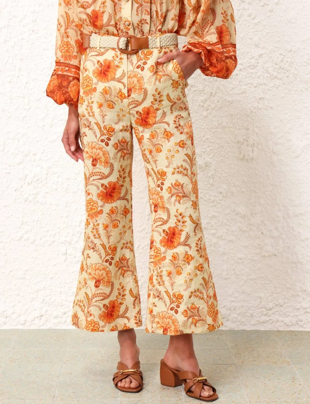 ZIMMERMANN Clothing<Junie Crop Flared Pant