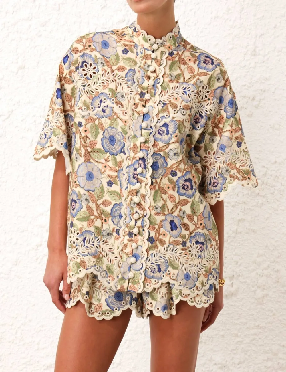 ZIMMERMANN Clothing<Junie Embroidered Shirt
