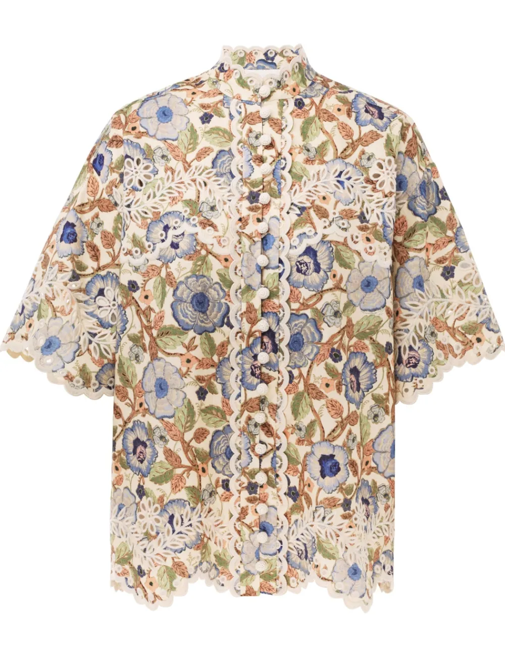ZIMMERMANN Tops<Junie Embroidered Shirt
