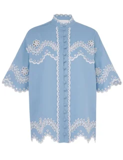 ZIMMERMANN Clothing<Junie Embroidered Shirt