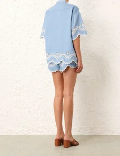 ZIMMERMANN Shorts & Pants<Junie Embroidered Short