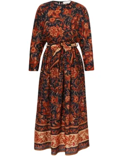 ZIMMERMANN Clothing<Junie Long Sleeve Midi Dress