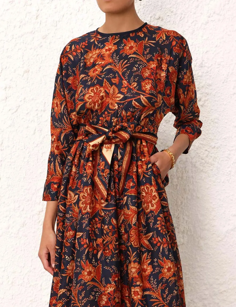 ZIMMERMANN Clothing<Junie Long Sleeve Midi Dress