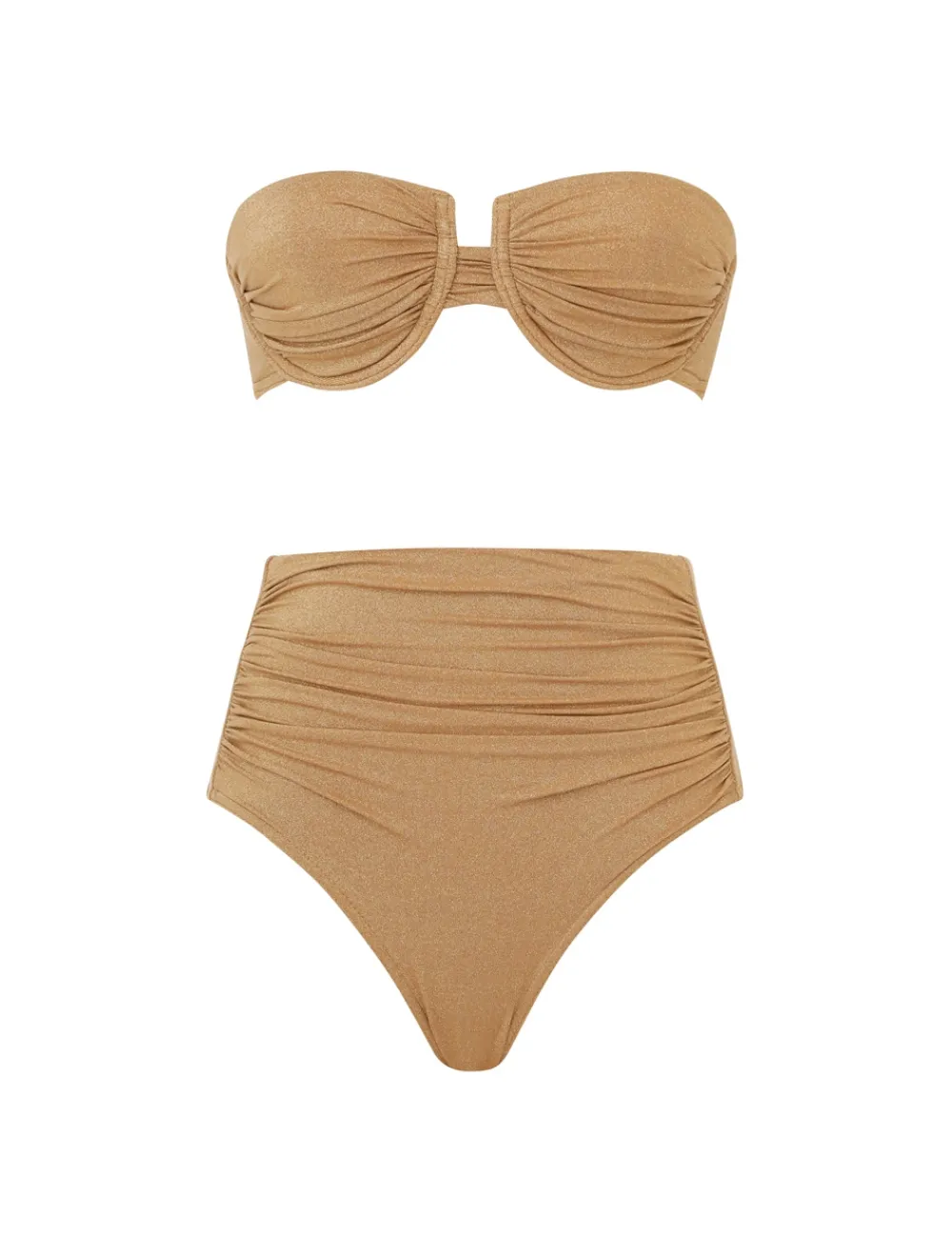 ZIMMERMANN Bikinis<Junie Lurex Gathered Bikini