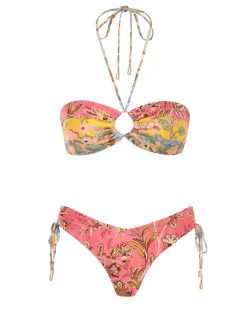 ZIMMERMANN Bikinis<Junie Panelled Halter Bikini