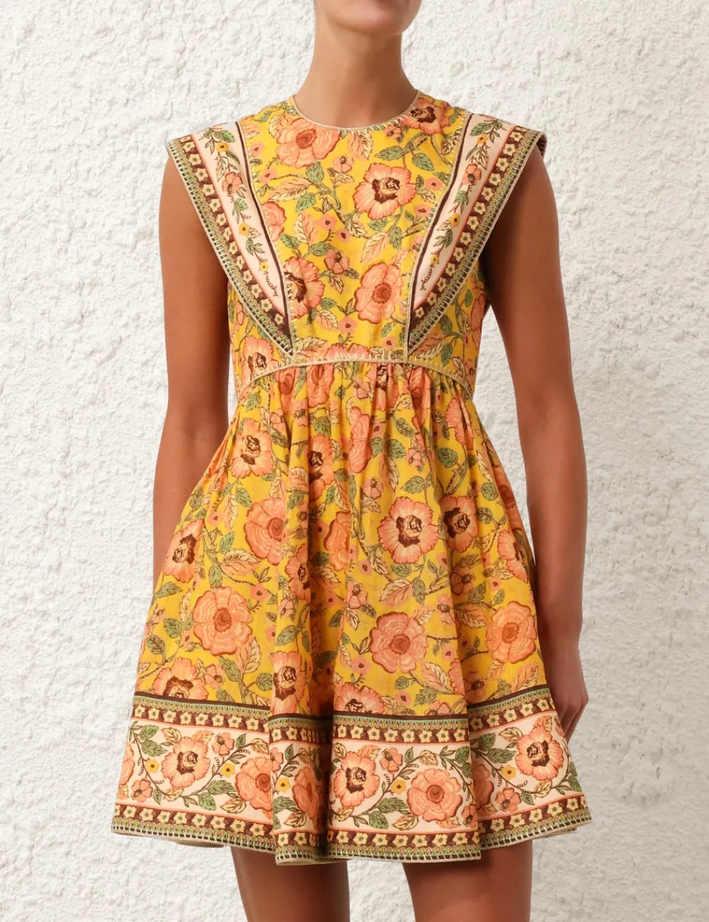 ZIMMERMANN Clothing<Junie Spliced Mini Dress