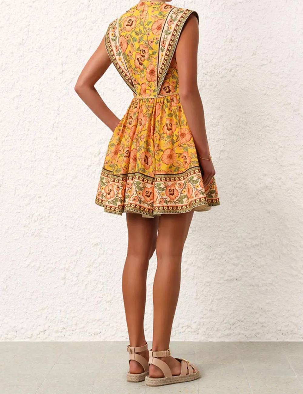 ZIMMERMANN Clothing<Junie Spliced Mini Dress