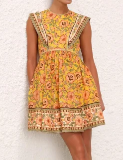 ZIMMERMANN Clothing<Junie Spliced Mini Dress