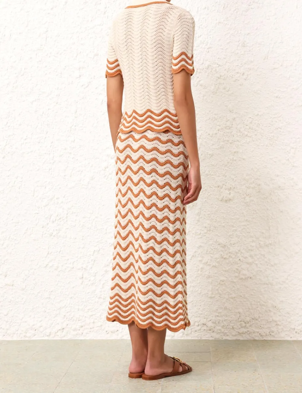 ZIMMERMANN Clothing<Junie Textured Knit Polo