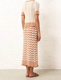 ZIMMERMANN Knitwear<Junie Textured Knit Skirt