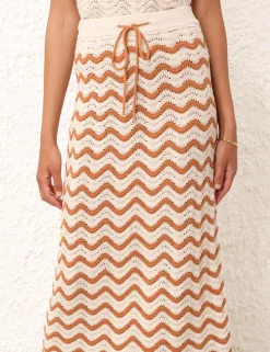 ZIMMERMANN Knitwear<Junie Textured Knit Skirt