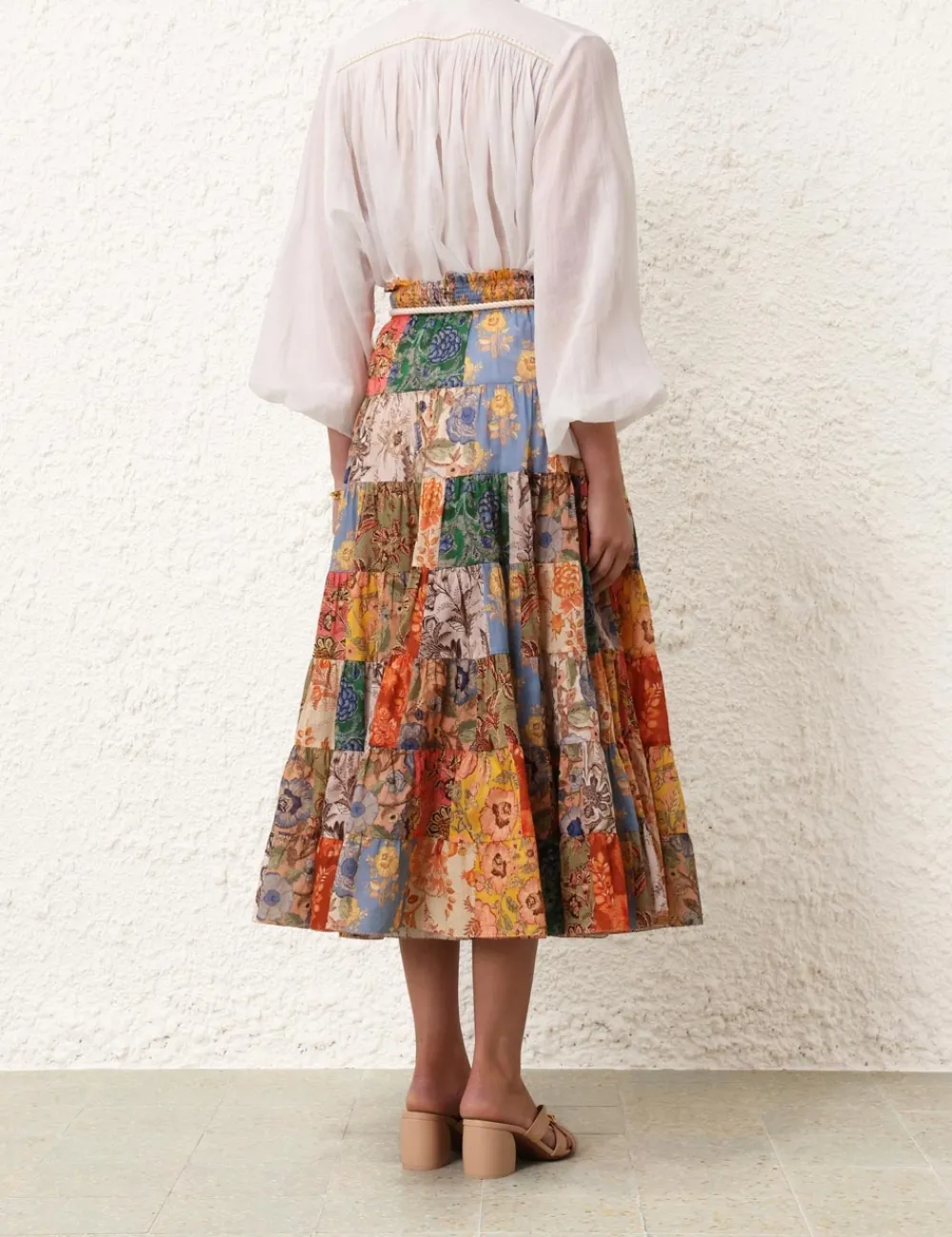 ZIMMERMANN Clothing<Junie Tiered Midi Skirt