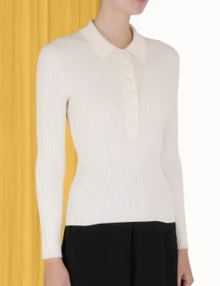 ZIMMERMANN Knitwear<Knit Polo Top