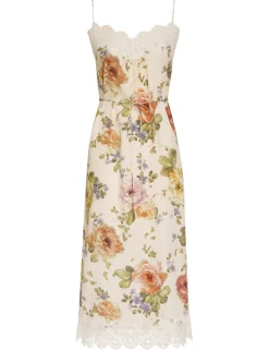 ZIMMERMANN Luminosity<Lace Panel Slip Midi