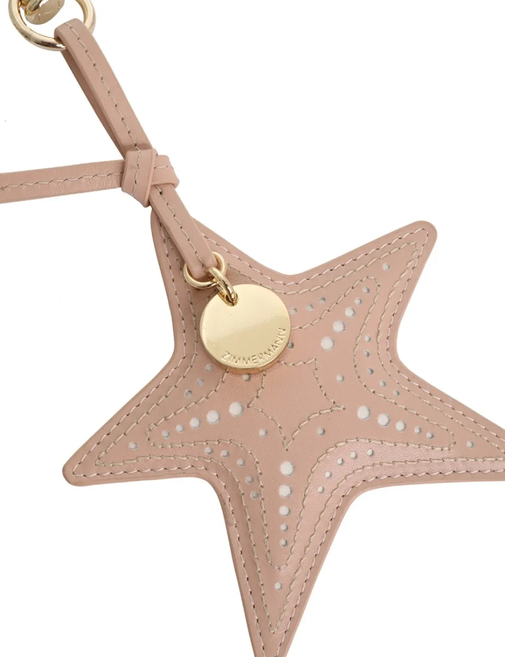 ZIMMERMANN Keychains<Leather Starfish Key Charm