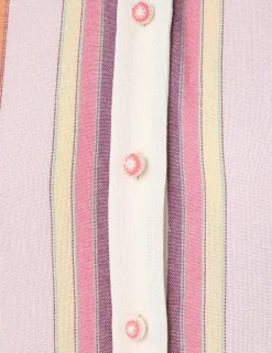 ZIMMERMANN Tops<Lexi Blouson Stripe Shirt