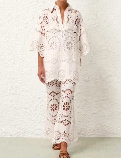 ZIMMERMANN Clothing<Lexi Embroidered Flare Pant