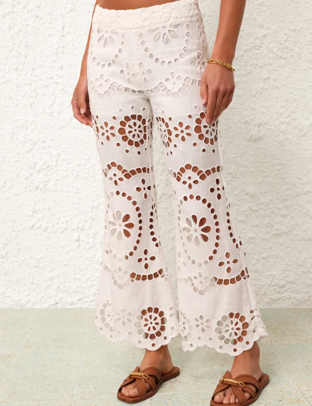 ZIMMERMANN Clothing<Lexi Embroidered Flare Pant