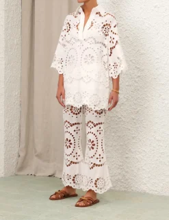 ZIMMERMANN Tops<Lexi Embroidered Tunic