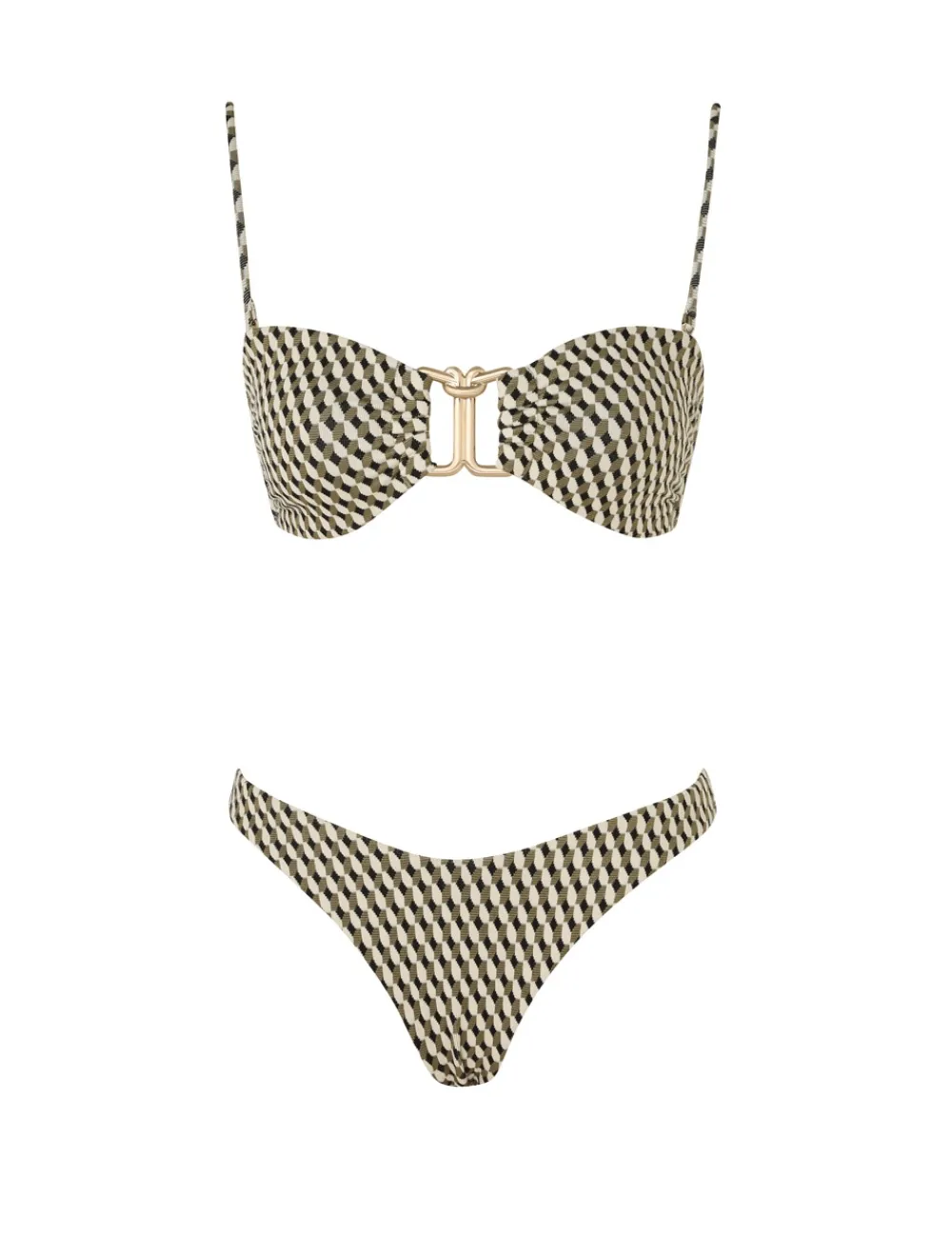 ZIMMERMANN Bikinis<Lexi Textured Knot Trim Bikini